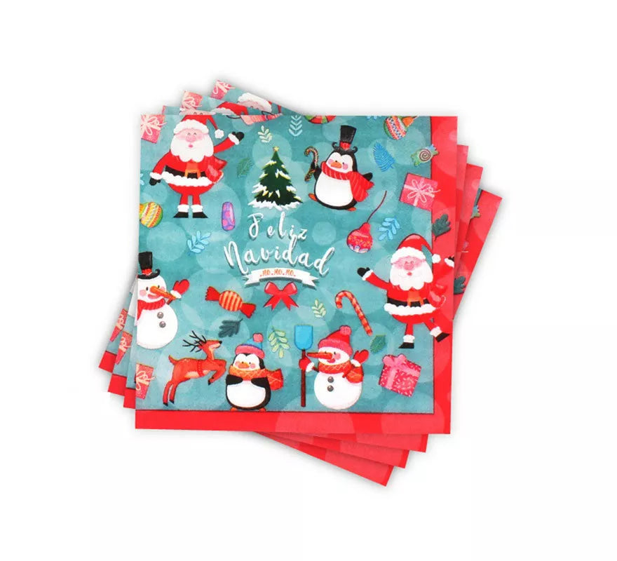 Translation missing: pt-PT.12 Servilletas de papel de Feliz Navidad