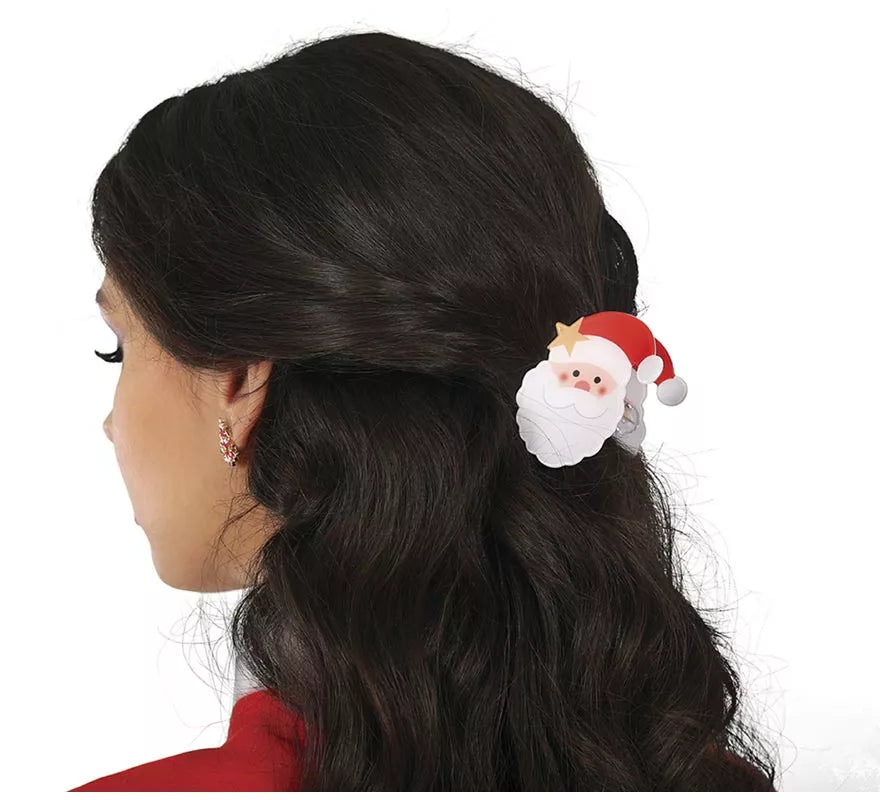 Translation missing: pt-PT.2 Pinzas de Papa Noel para el Pelo de 7 cm