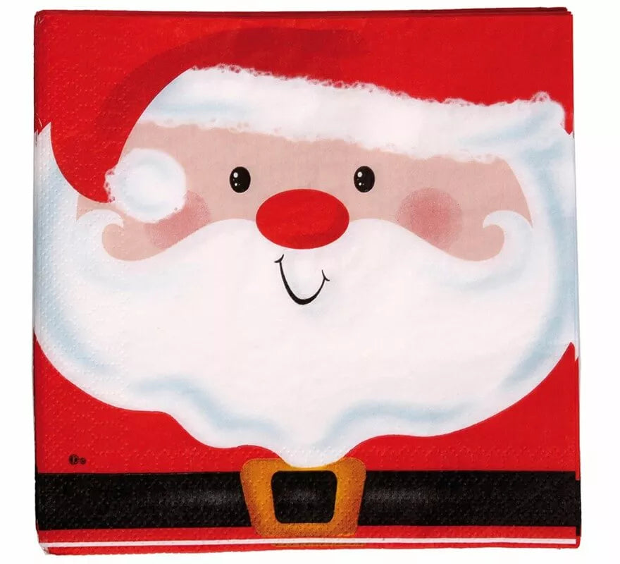 Translation missing: pt-PT.20 Servilletas de Santa Claus de 33x33 cm