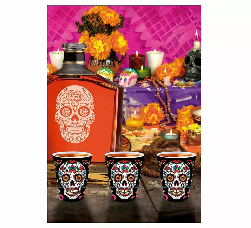 3 Chupitos Catrina de 5X6 cm