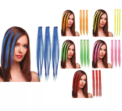 3 Mechones de 50 cm en varios colores