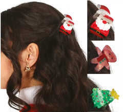 3 Grampos de Cabelo de Natal 3,5 cm