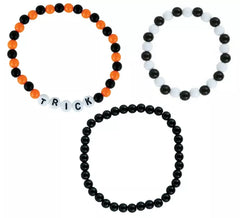 3 Pulseiras de Travessuras ou Gostosuras para o Halloween