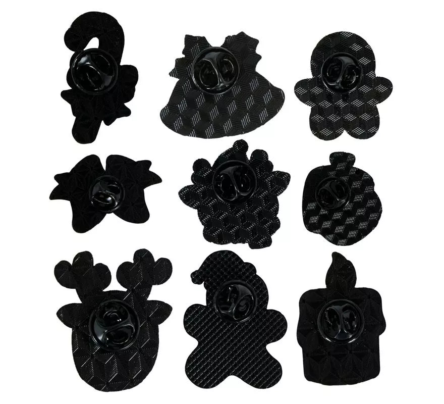45 Pins de Navidad Modelos Surtidos de 3 cm