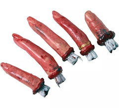 5 dedos cortados com sangue