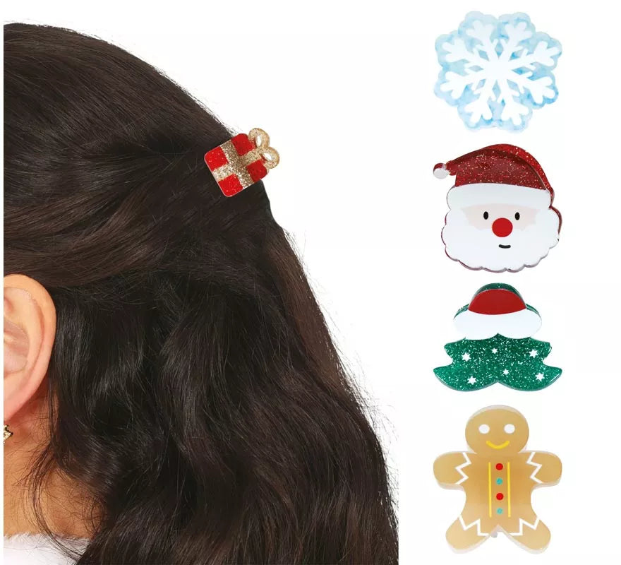 Translation missing: pt-PT.5 Pinzas de Navidad para el Pelo de 3 cm