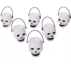 6 Mini Cabeças de Caveira 6x5x5 cm
