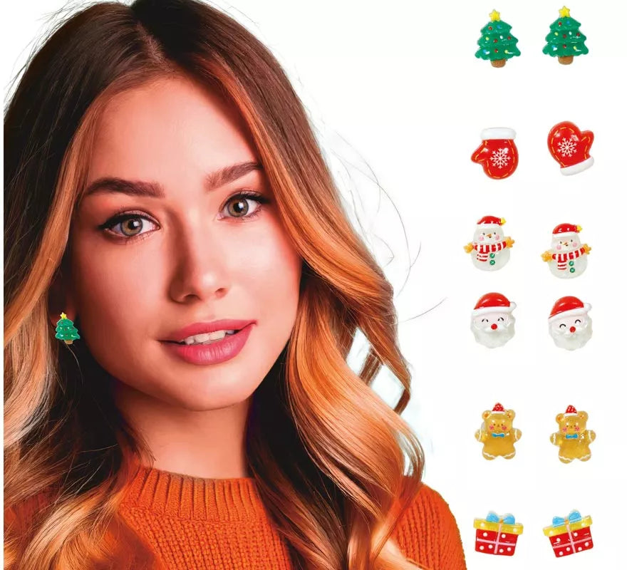 6 Pares de Pendientes Surtidos