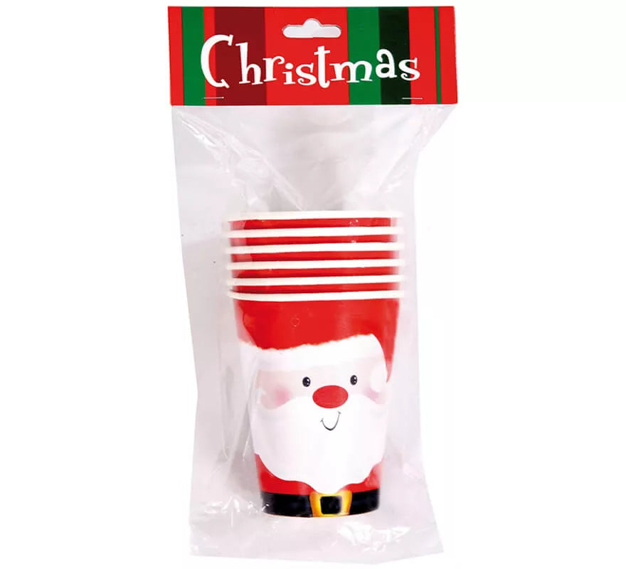 Translation missing: pt-PT.6 Vasos de Santa Claus de 250 ml