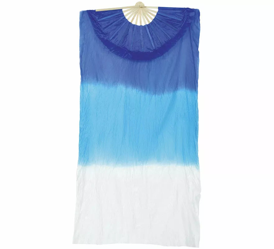 Translation missing: pt-PT.Abanico azul y blanco largo de 60x140 cm