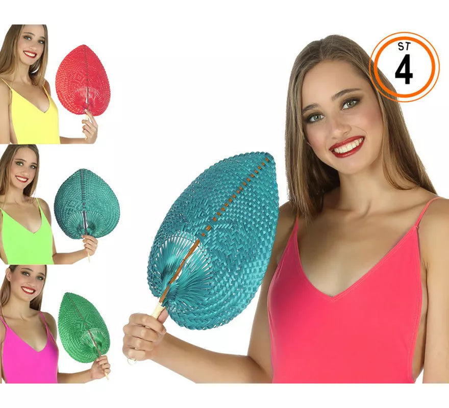 Translation missing: pt-PT.Abanico con Forma de Hoja en colores surtidos