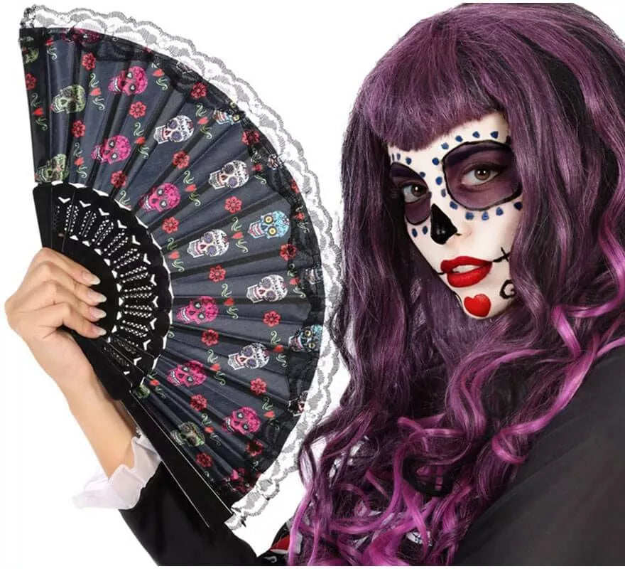 Translation missing: pt-PT.Abanico del Día de los muertos