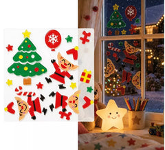 Autocolante em Gel com Figuras de Natal de 20x25 cm