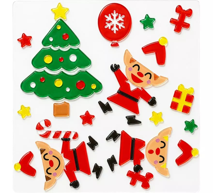 Translation missing: pt-PT.Adhesivo de Gel con Figuras Navideñas de 20x25 cm