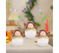 Ornamento de anjo dourado 6 cm