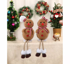 Conjunto de Decorações de Biscoito de Gengibre Sentadas Sortidas, 17cm