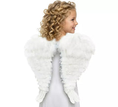 Asas de anjo com penas 48 cm