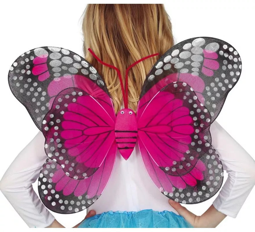 Translation missing: pt-PT.Alas de Mariposa Fucsia y Negro de 50x39 cm