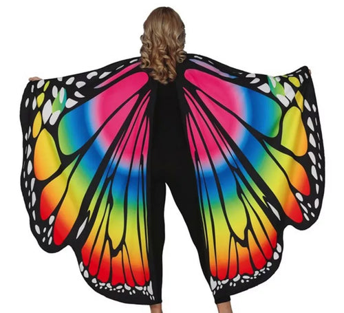 Alas de Mariposa Multicolor de 160x130 cm
