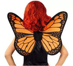 Asas de borboleta laranja e preta de 50 cm