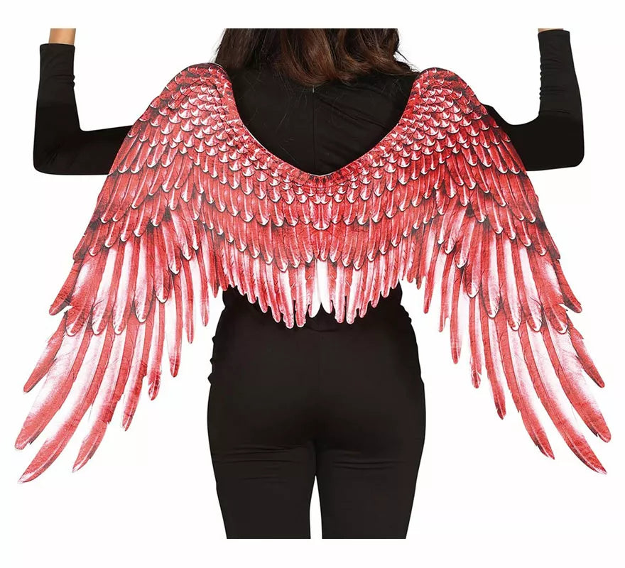 Translation missing: pt-PT.Alas de Plumas con Tela Roja de 105X45 cm