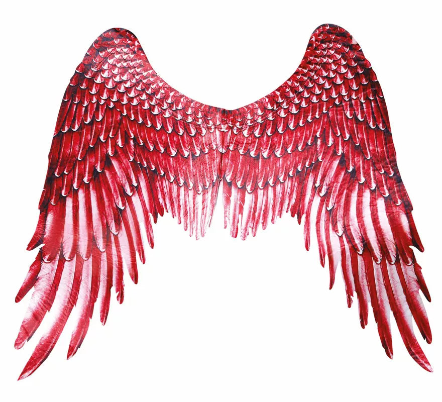 Translation missing: pt-PT.Alas de Plumas con Tela Roja de 105X45 cm