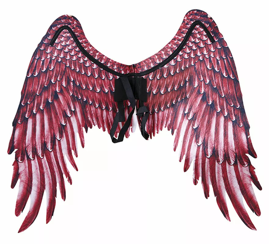 Translation missing: pt-PT.Alas de Plumas con Tela Roja de 105X45 cm