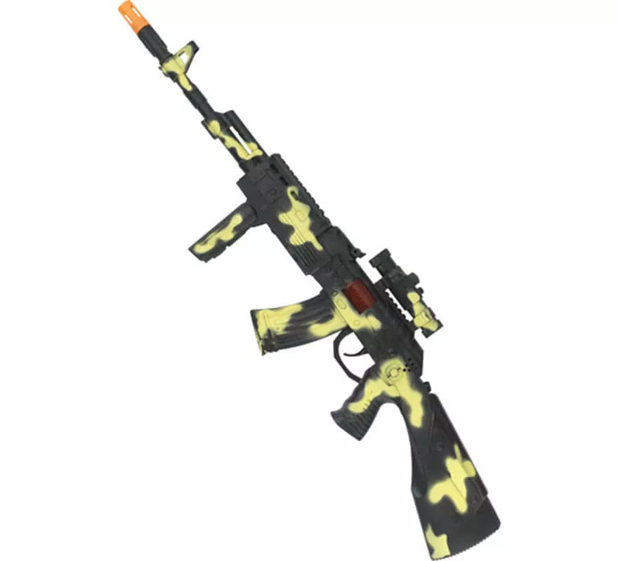 Translation missing: pt-PT.Ametralladora Militar Camuflaje con Luz efecto Destello 59cm