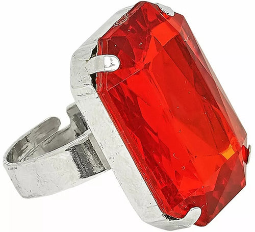 Anillo con Gema roja