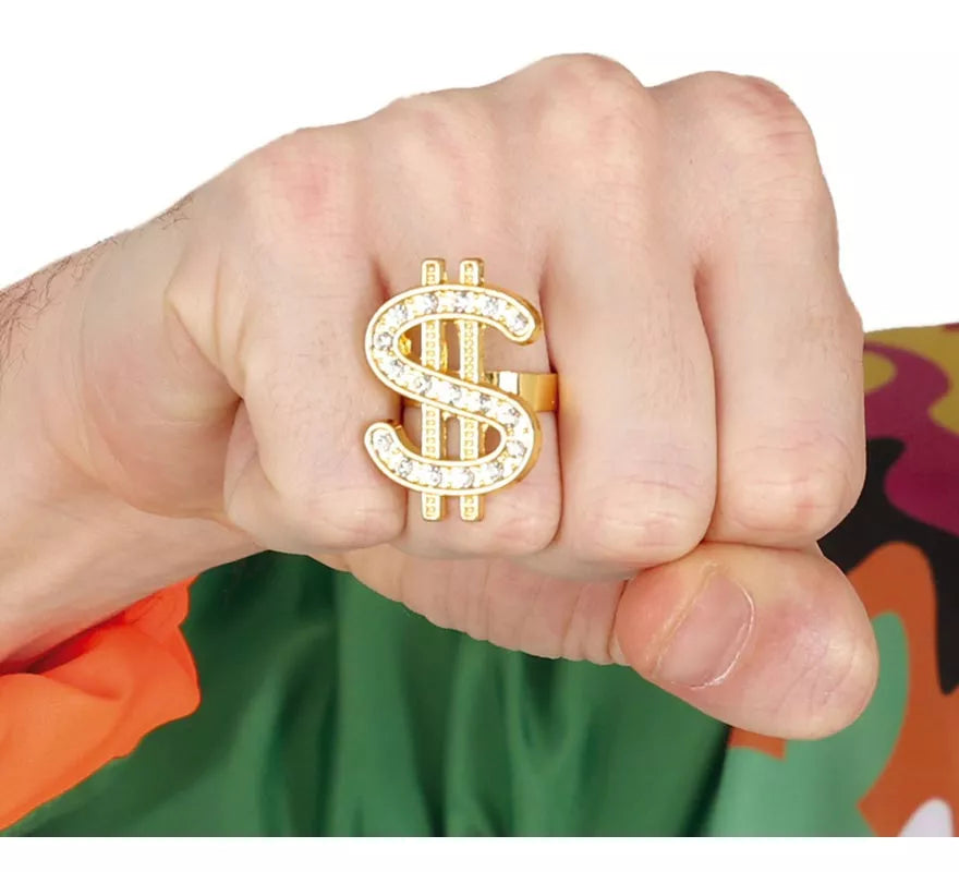 Translation missing: pt-PT.Anillo Dólar Metálico dorado