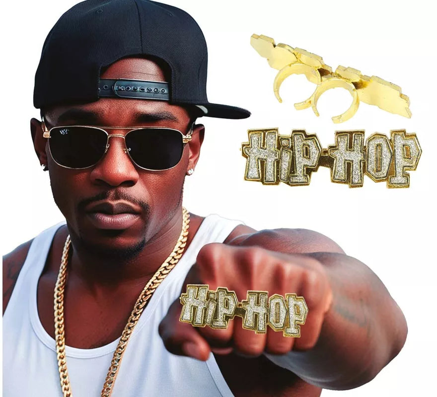 Translation missing: pt-PT.Anillo dorado 'Hip Hop'