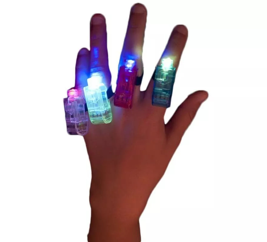 Translation missing: pt-PT.Anillos con luz en colores surtidos 4 unidades