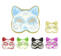 Máscara de carnaval de gato em cores sortidas