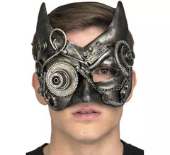 Máscara em forma de gato steampunk