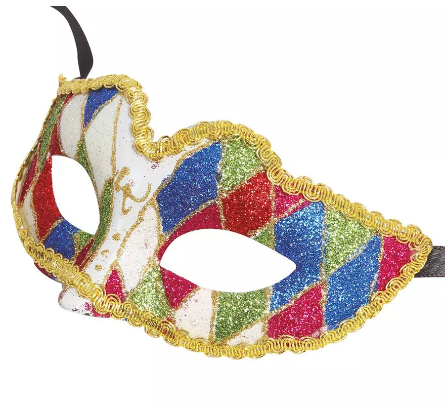 Translation missing: pt-PT.Antifaz de Arlequin Multicolor