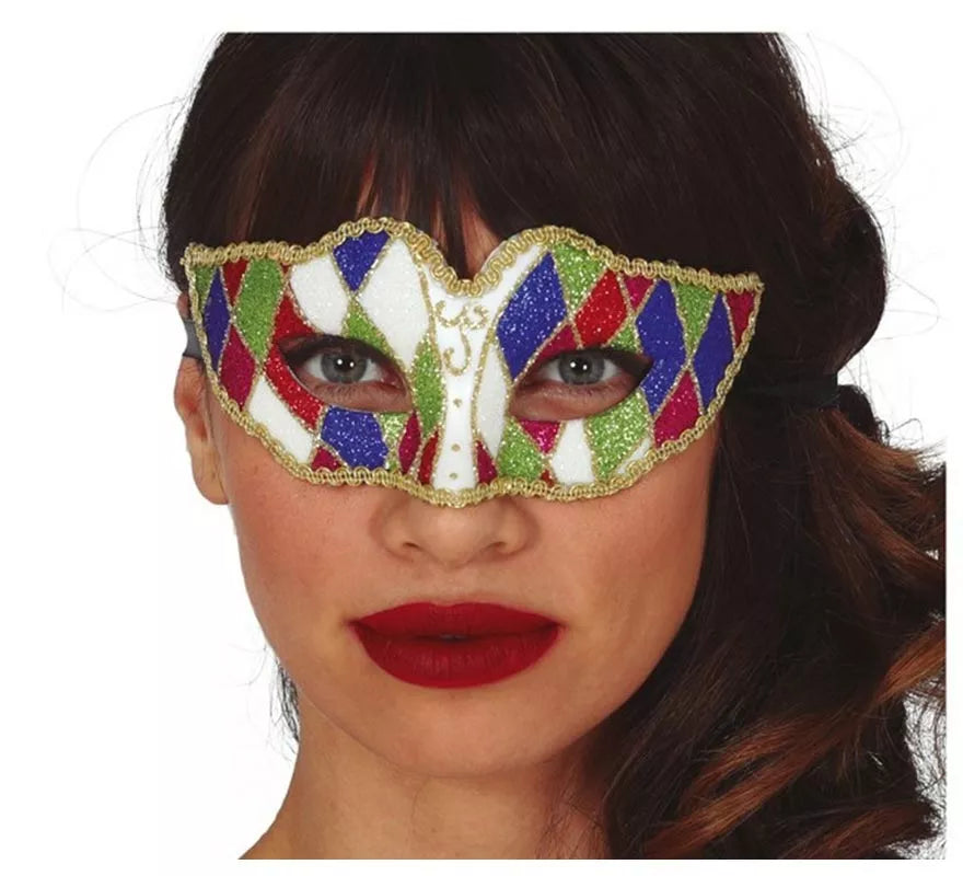 Translation missing: pt-PT.Antifaz de Arlequin Multicolor