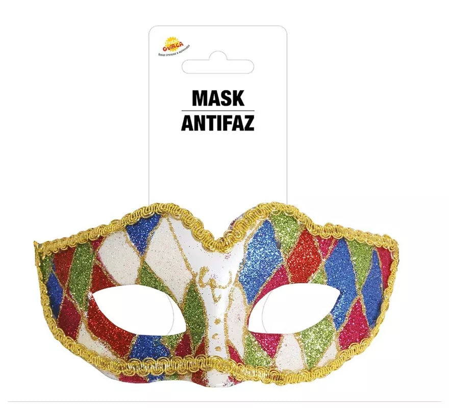 Translation missing: pt-PT.Antifaz de Arlequin Multicolor