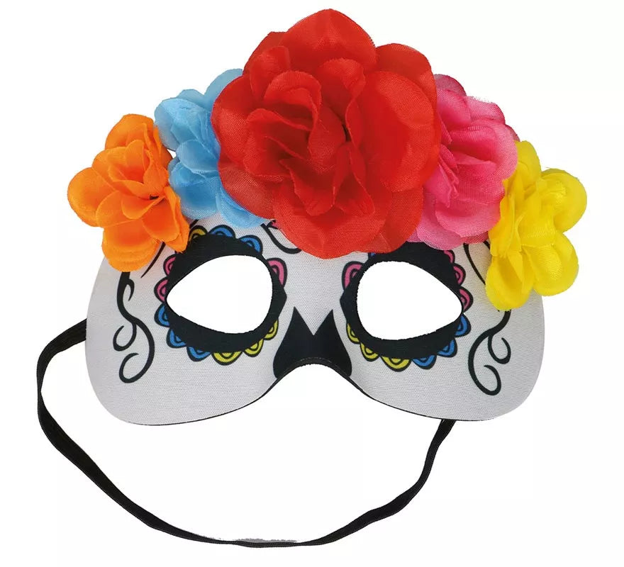 Translation missing: pt-PT.Antifaz de Catrina con Flores