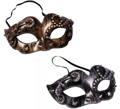 Máscara steampunk em 2 modelos variados