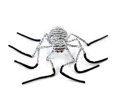Pernas pretas de aranha branca 100x25 cm