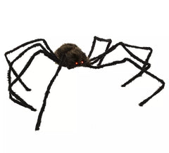 Aranha castanha e preta com Luz de 150x100x17 cm