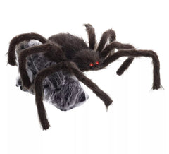 Aranha castanha e preta de 28x50x70 cm