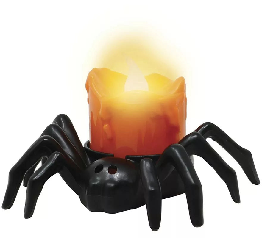 Translation missing: pt-PT.Araña negra con Vela electrónica de 9x6 cm