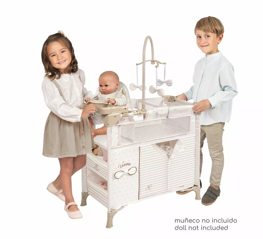 Translation missing: pt-PT.Armario Cambiador Plegable con Accesorios para Muñecas de hasta 42 cm