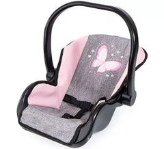 Cadeirinha de carro para boneca borboleta