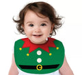 Babero Navideño Elfo verde infantil