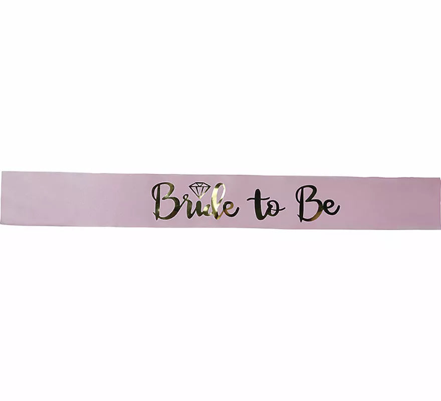 Translation missing: pt-PT.Banda Bride To Be rosa adulta