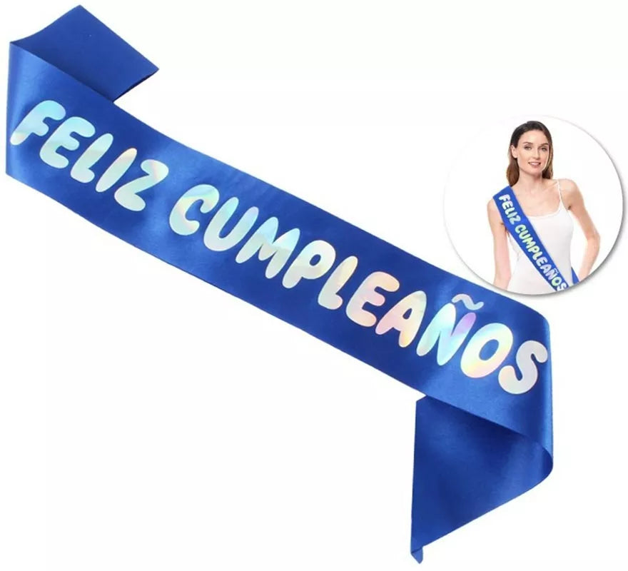 Translation missing: pt-PT.Banda Feliz Cumpleaños de 160x9,5 cm en varios colores
