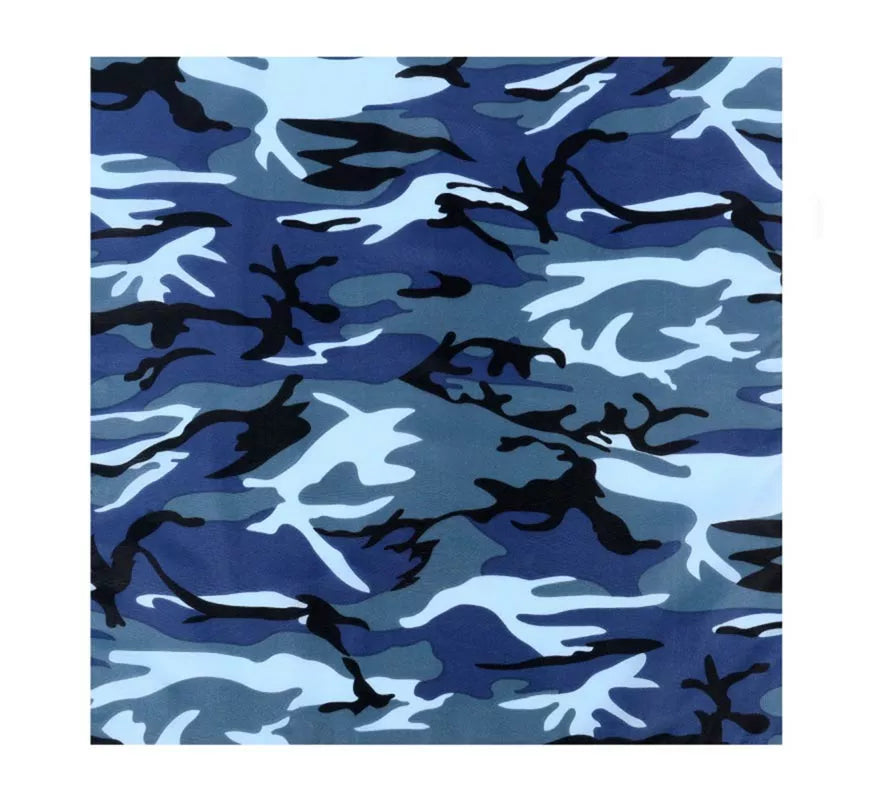 Translation missing: pt-PT.Bandana Camuflaje azul de 54x54 cm