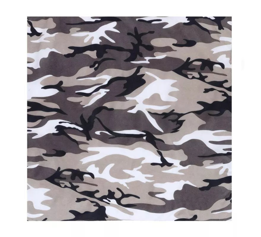 Translation missing: pt-PT.Bandana Camuflaje gris de 54x54 cm